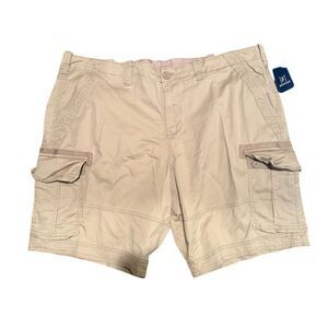 George Men's Cargo Shorts Relaxed Fit Khaki Size 46
